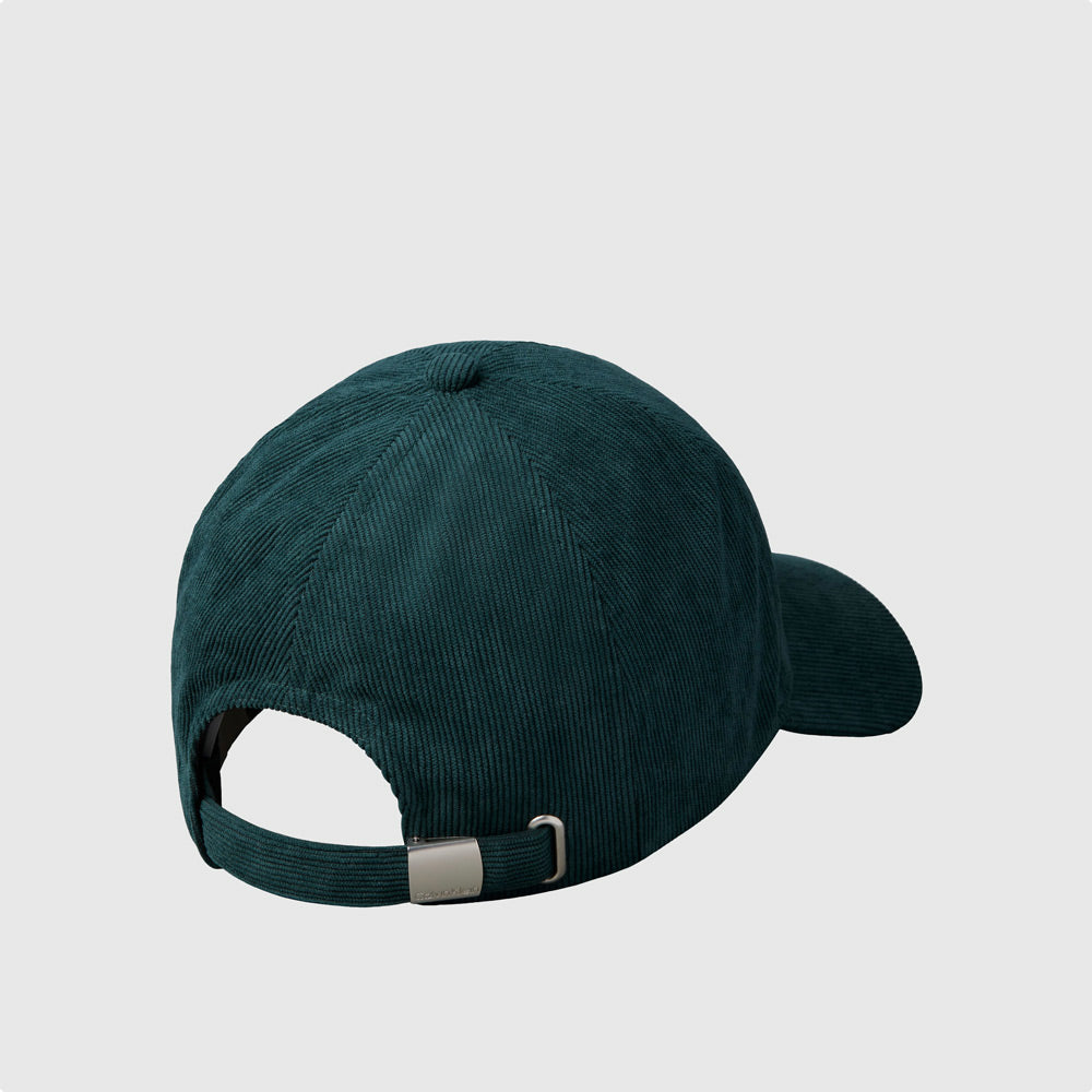 Corduroy Panel Cap - Navy Teal