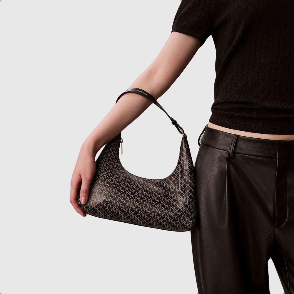 Aop Shoulder Bag - Black