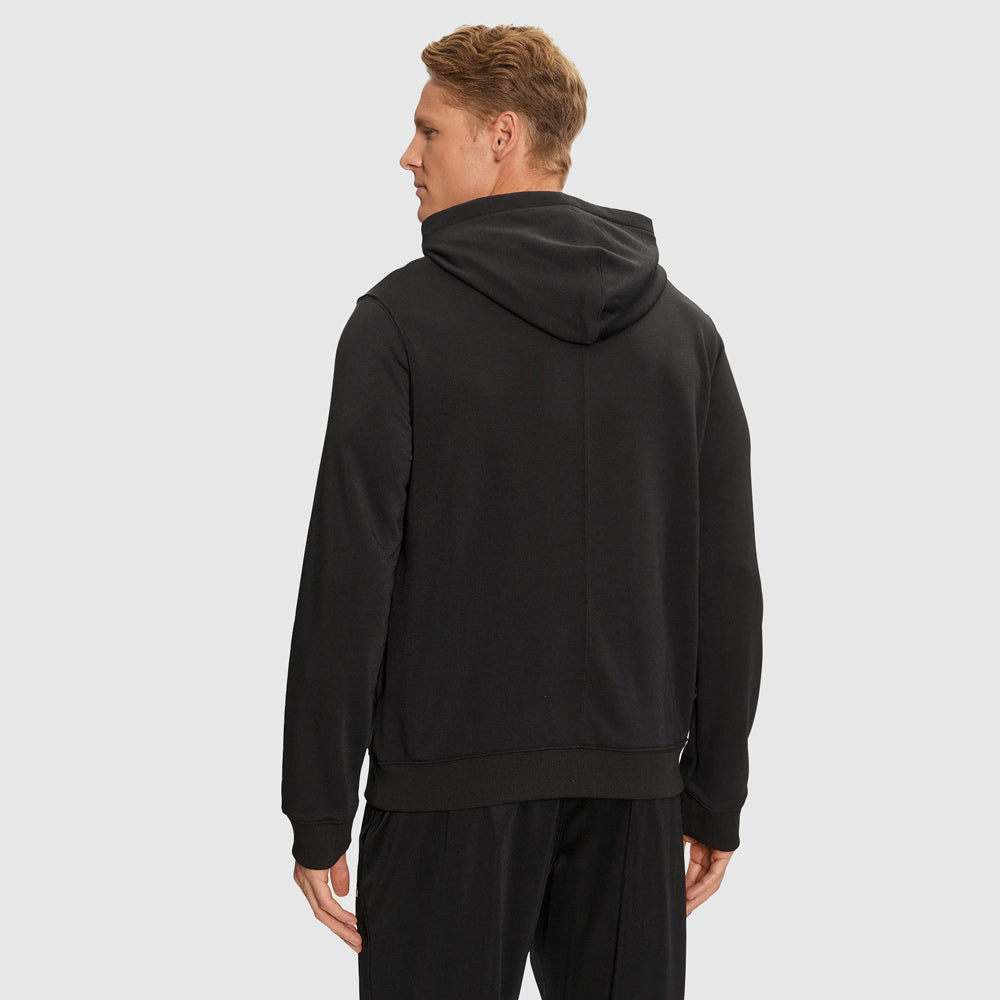 Graphic Sweat Hoodie - Black