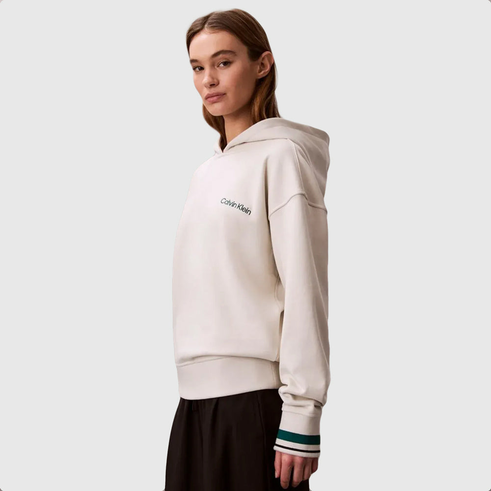 Calvin Klein  Graphic Hoodie - Offwhite |ThirdBaseUrban