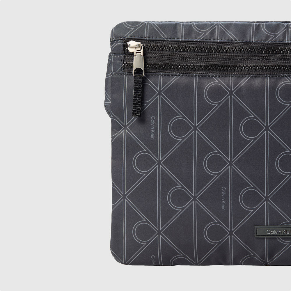 Aop Nylon Sling Bag - Pirate Black