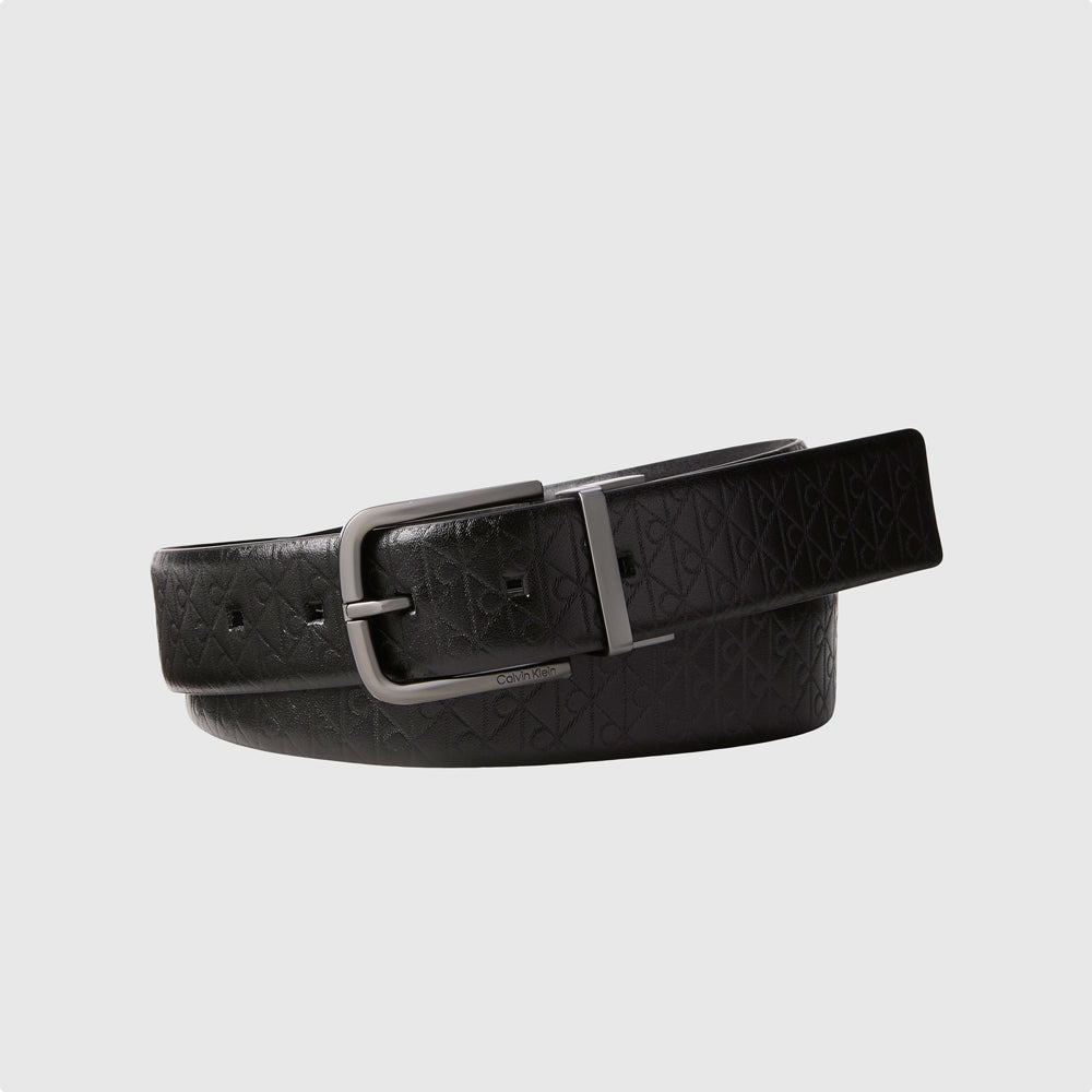 Calvin Klein Round Buckle Smooth - Black |ThirdBaseUrban