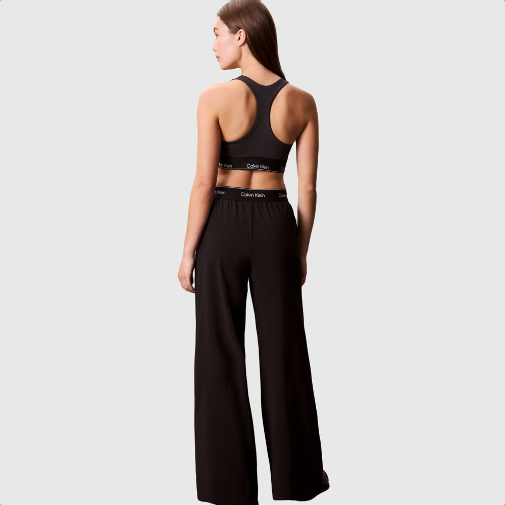 Wide Leg Track Pant - Black