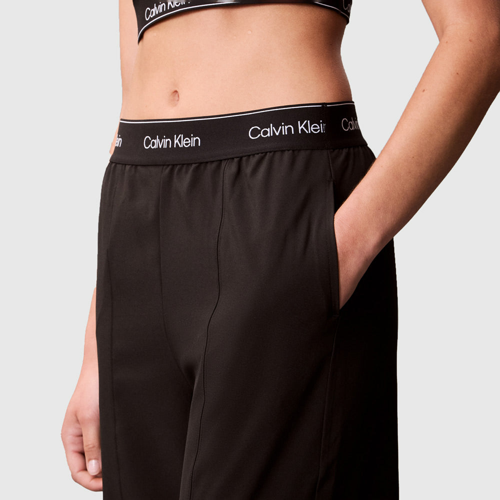 Wide Leg Track Pant - Black