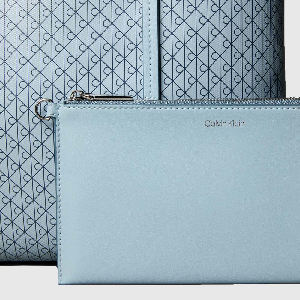 Aop Small Tote - Light Blue