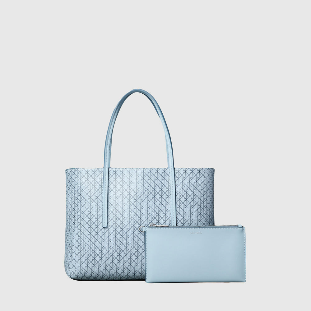 Calvin Klein Aop Small Tote - Light Blue |ThirdBaseUrban