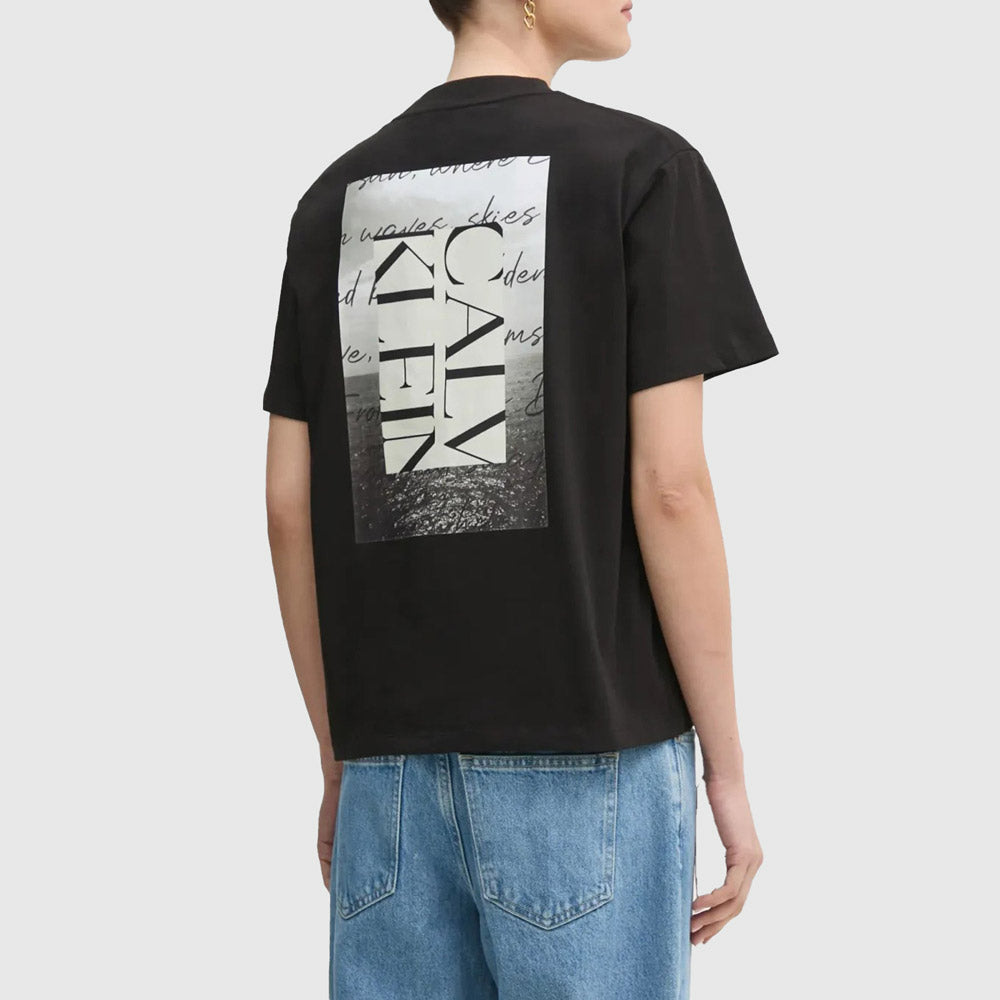 Back Photo Graphic T-Shirt - Black
