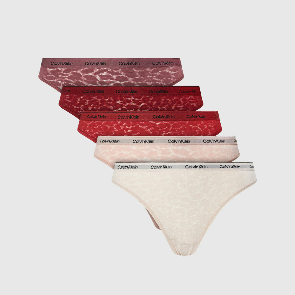  Calvin Klein 5 Pack Bikini Bottom - Multi |ThirdBaseUrban