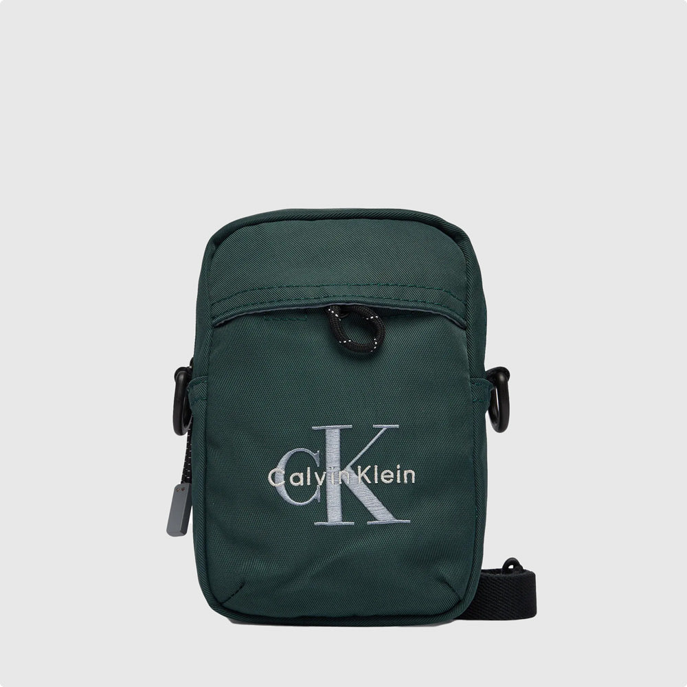 Calvin Klein Bold Nylon Reporter Bag - Teal |ThirdBaseUrban