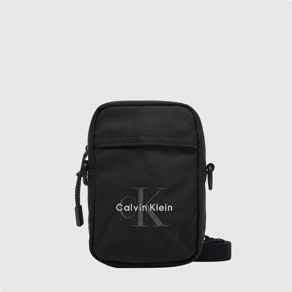 Calvin Klein  Nylon Reporter Bag - Black |ThirdBaseUrban