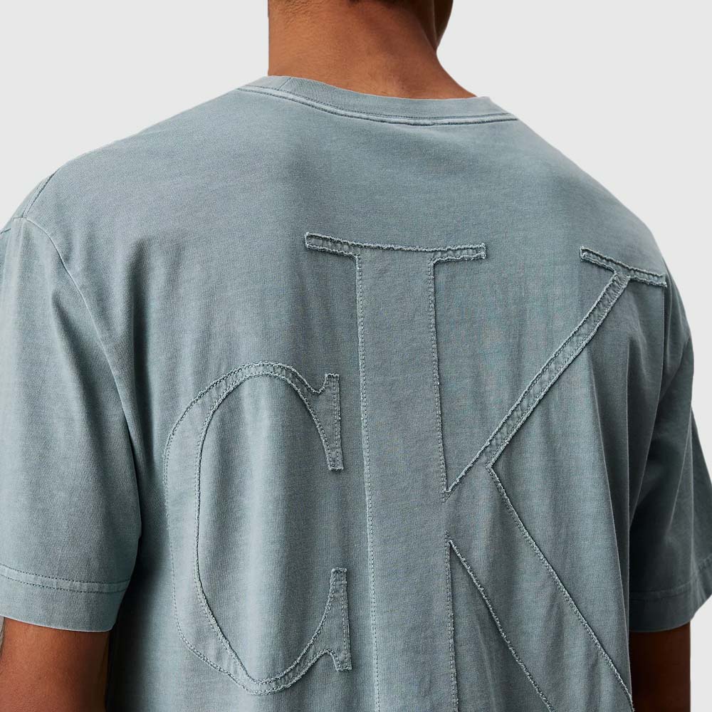 Bold Washed Ck Applique T-Shirt - Teal