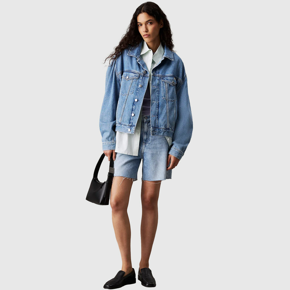 Calvin Klein Boxy Denim Jacket - Denim Light |ThirdBaseUrban