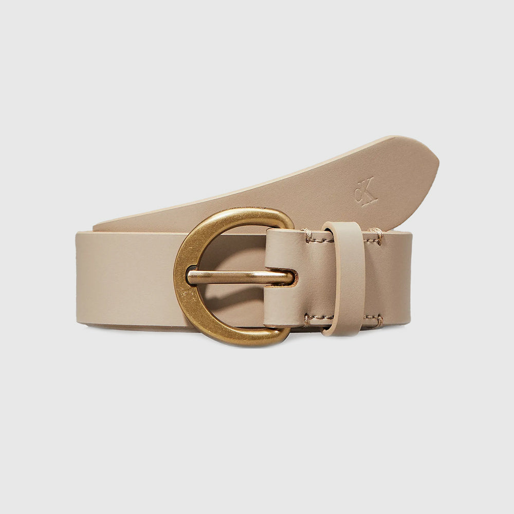 ベルト   CKJ Casual Pin Buckle Belt 25 mm Calvin Klein Casual Pin Buckle Belt - Beige |ThirdBaseUrban