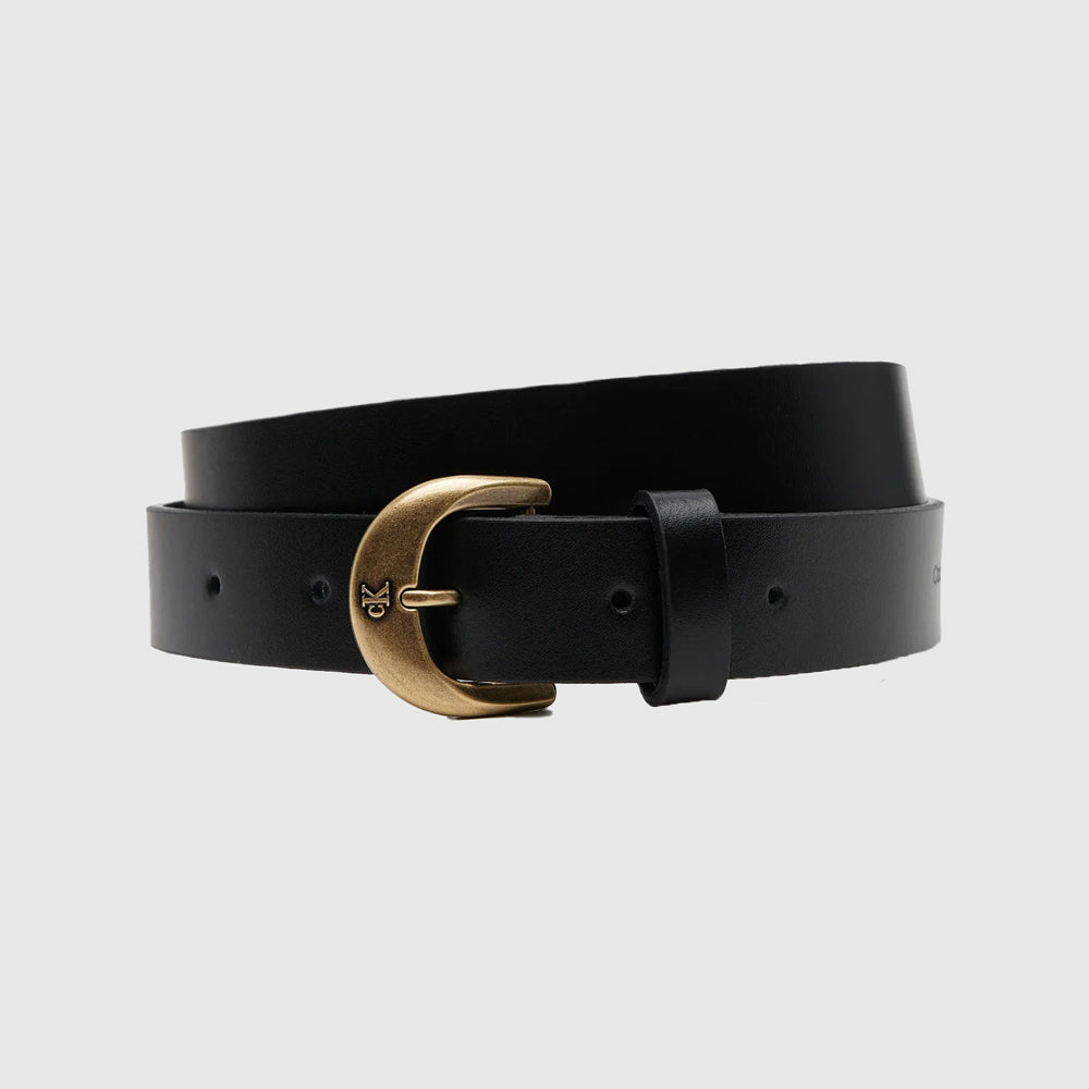 Calvin Klein Casual Pin Buckle Belt 25Mm - Black |ThirdBaseUrban