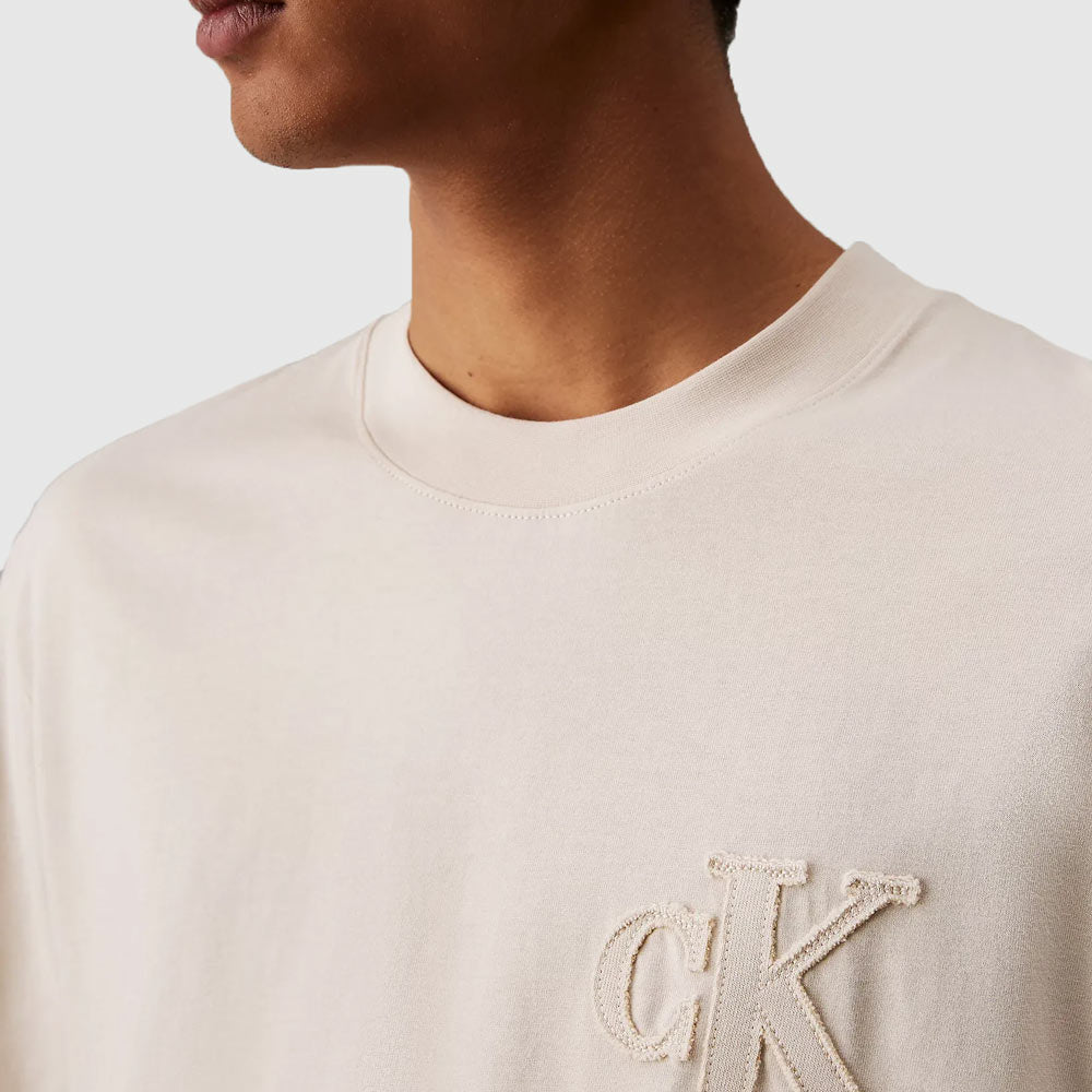 Ck Applique T-Shirt - Cream