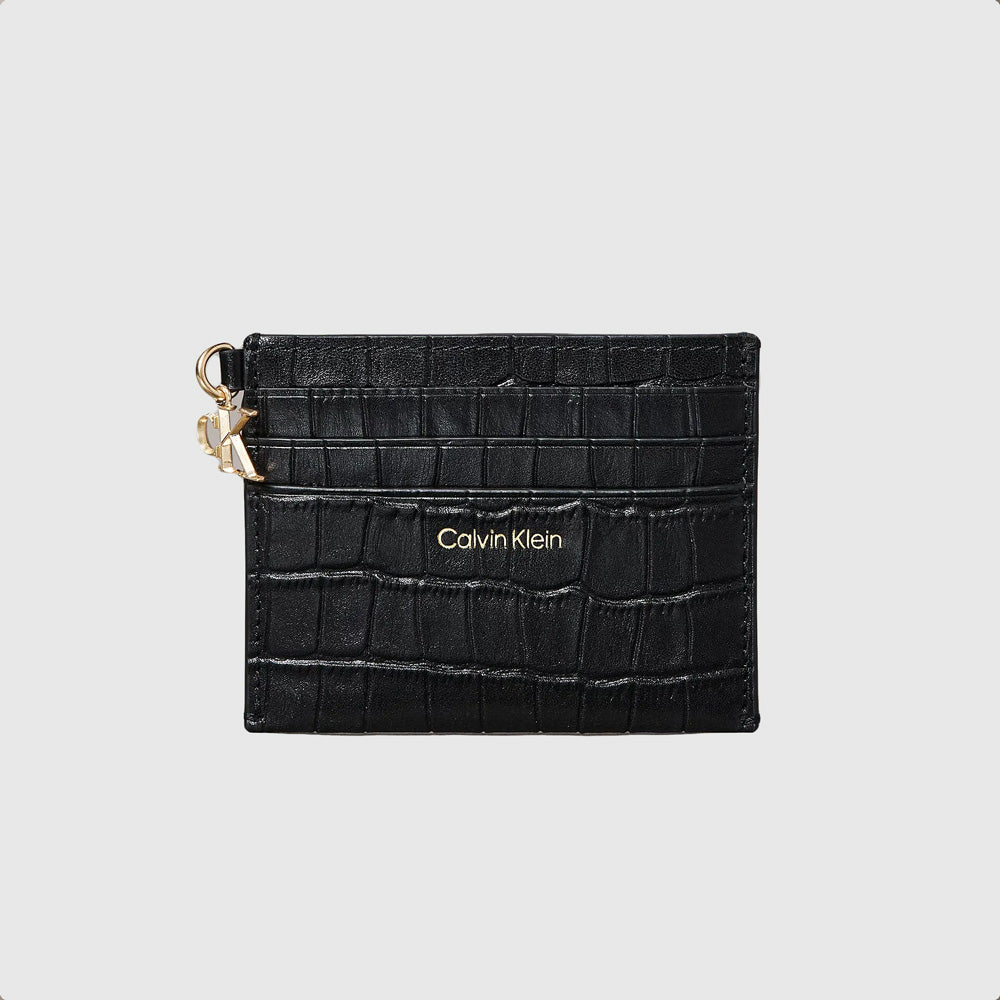 Calvin Klein Croc Cardcase - Black |ThirdBaseUrban