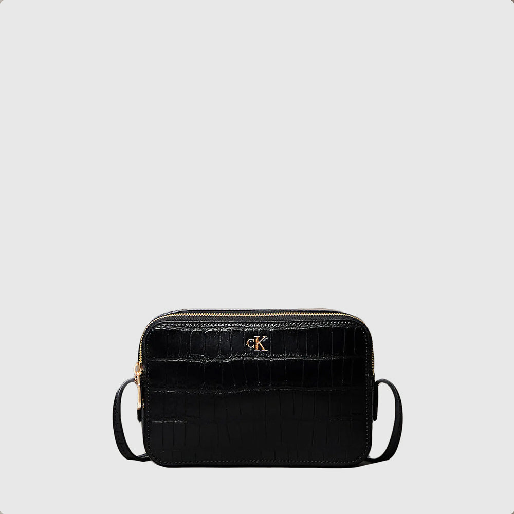 Calvin Klein Ck Croc Camera Bag - Black |ThirdBaseUrban