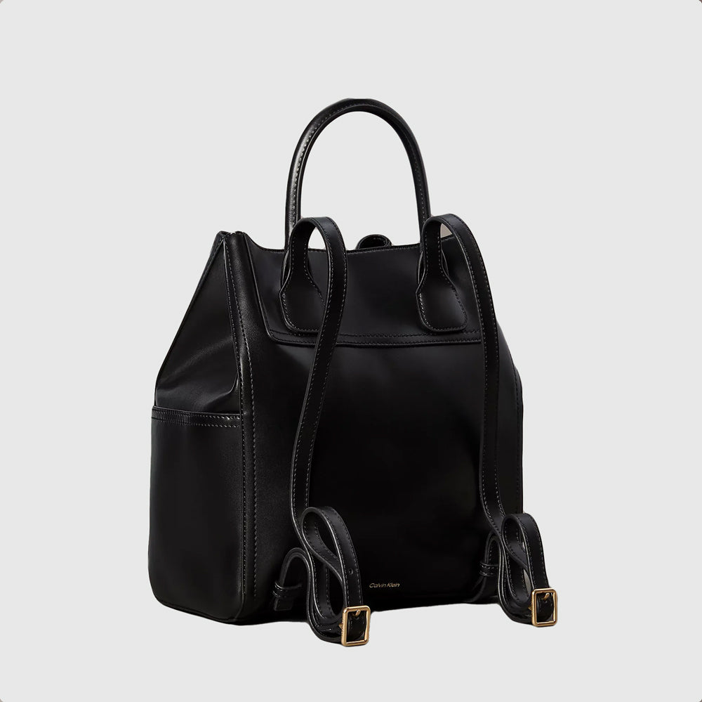 Ck Drawstring Backpack - Black