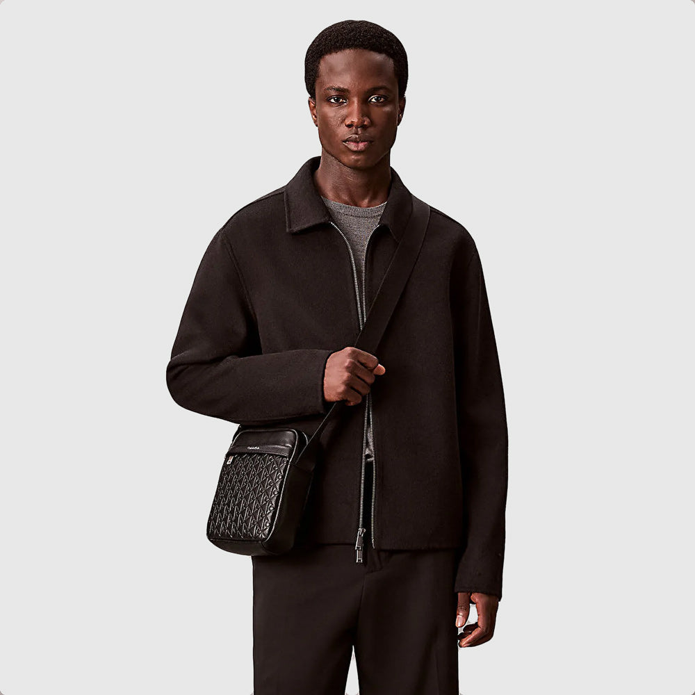 Emblem Emboss Reporter Bag - Black