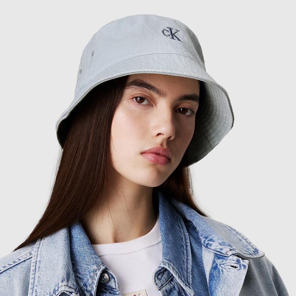 Calvin Klein Denim Bucket Hat - Blue |ThirdBaseUrban
