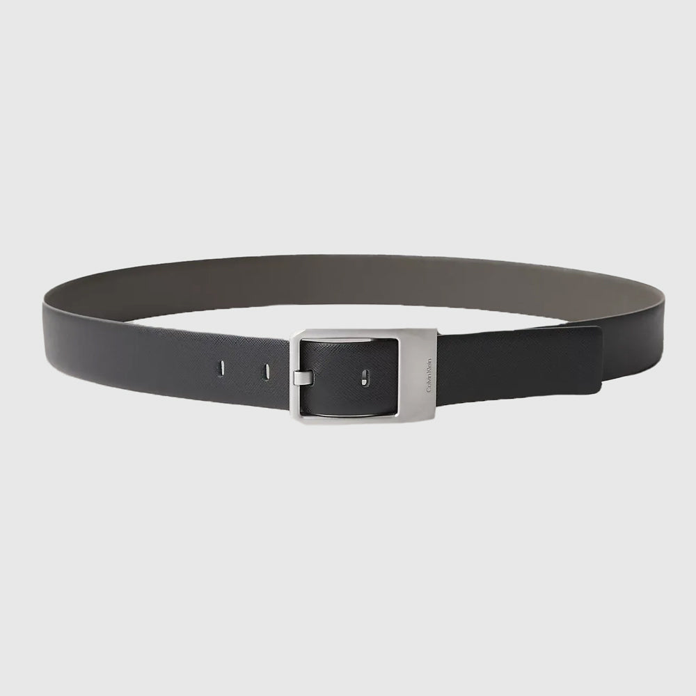 Faceted Buckle Belt - Black