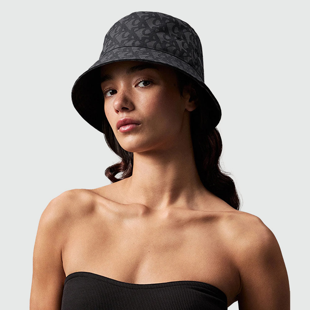 ★ ★ Unisex CKJ Jacquard Logo Bucket Hat 4K5059G Michael Kors Jacquard Monogram Bucket Hat | Neiman Marcus