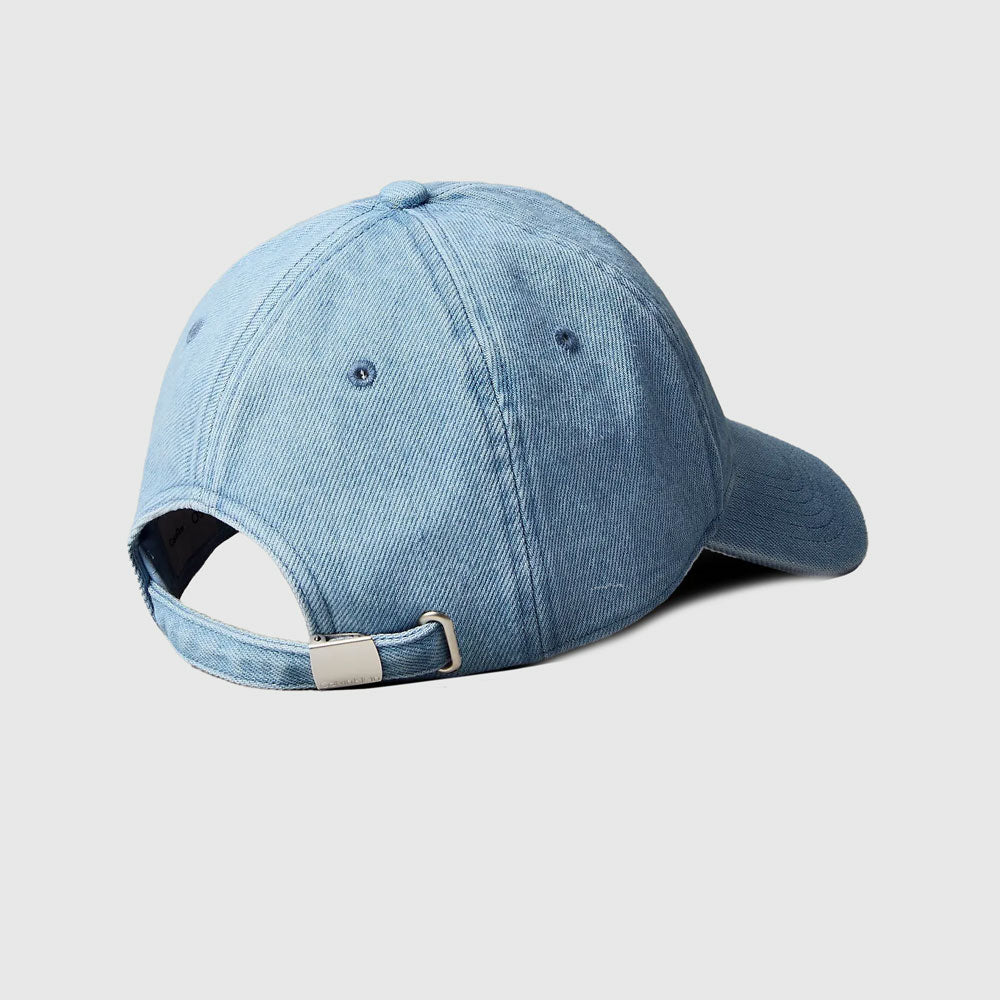Embroidered Denim Cap - Blue