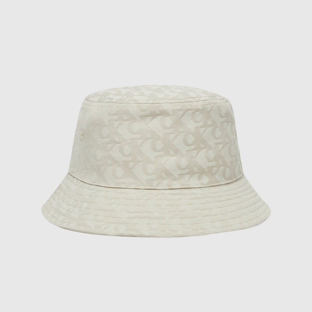 Jacquard Bucket Hat - Cream