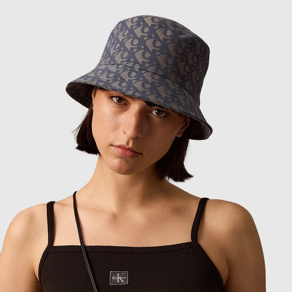 Jacquard Bucket Hat - Blue