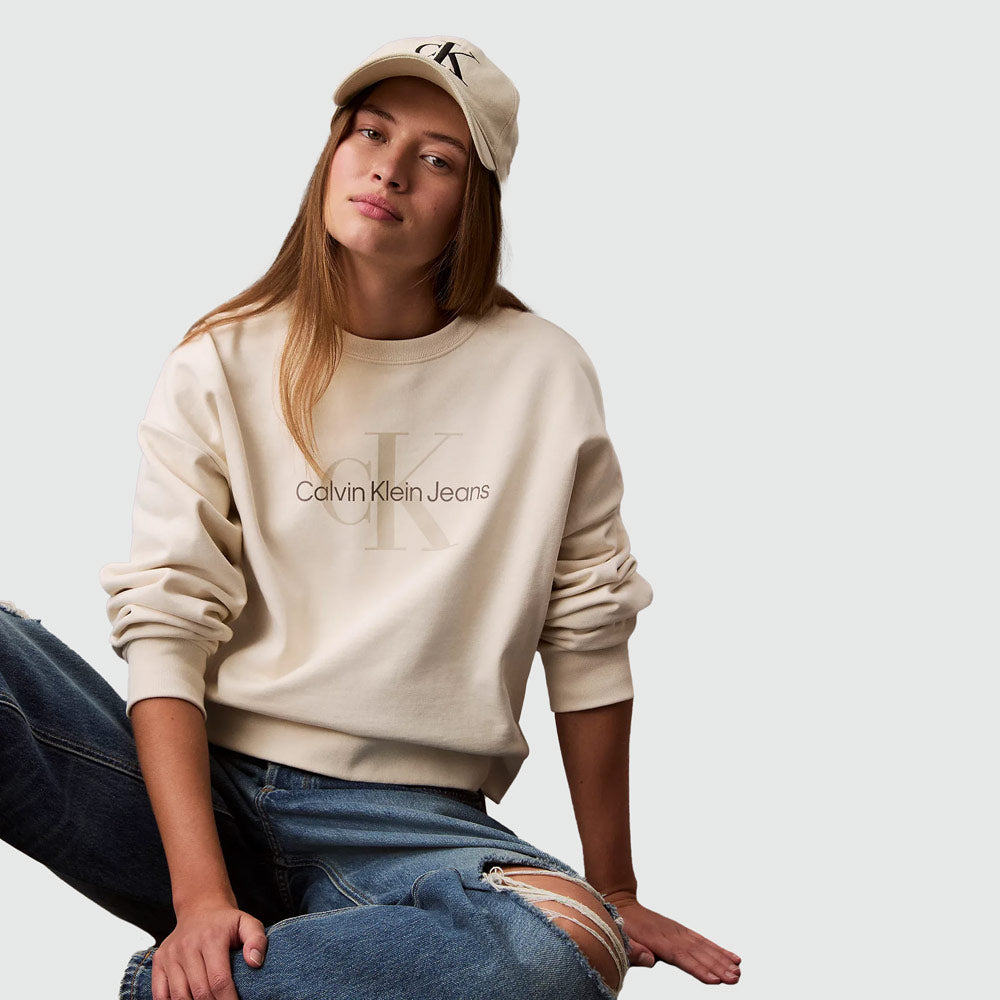 Monologo French Terry Sweater - Offwhite
