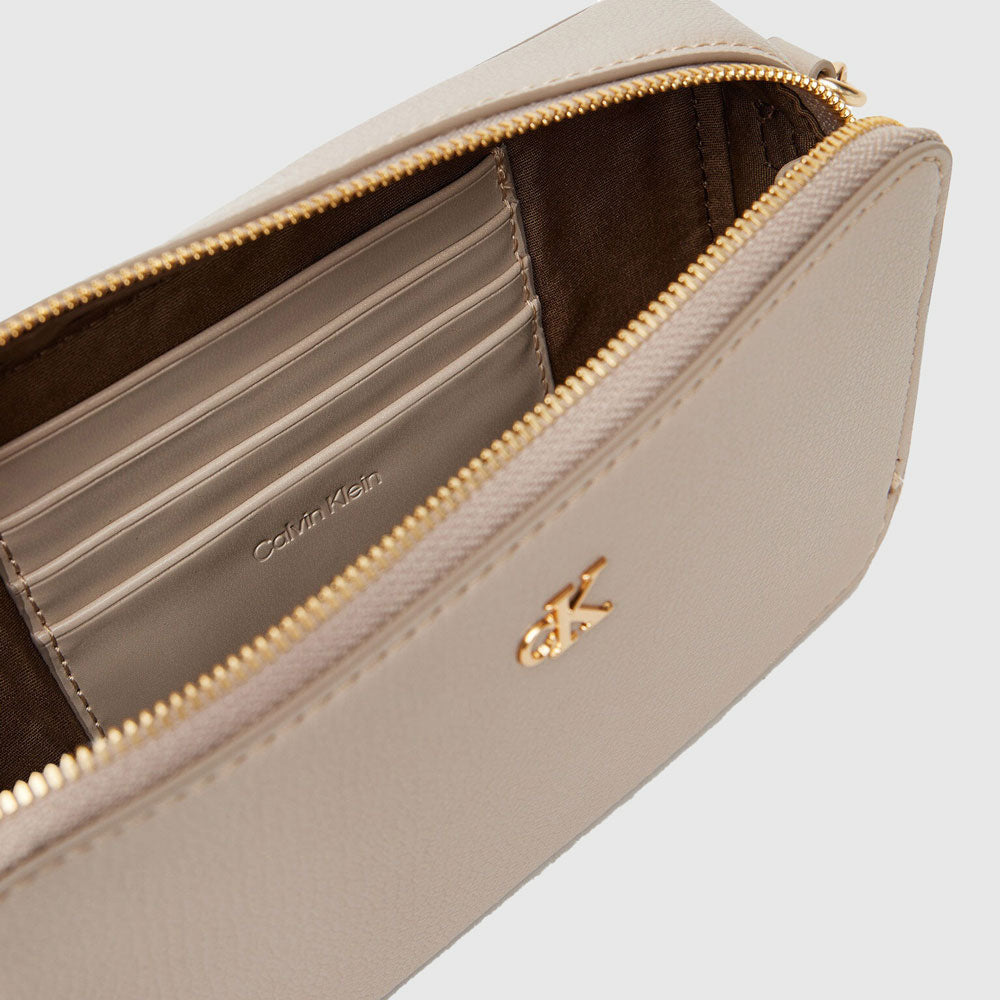 Minimal Mono Camera Bag - Beige