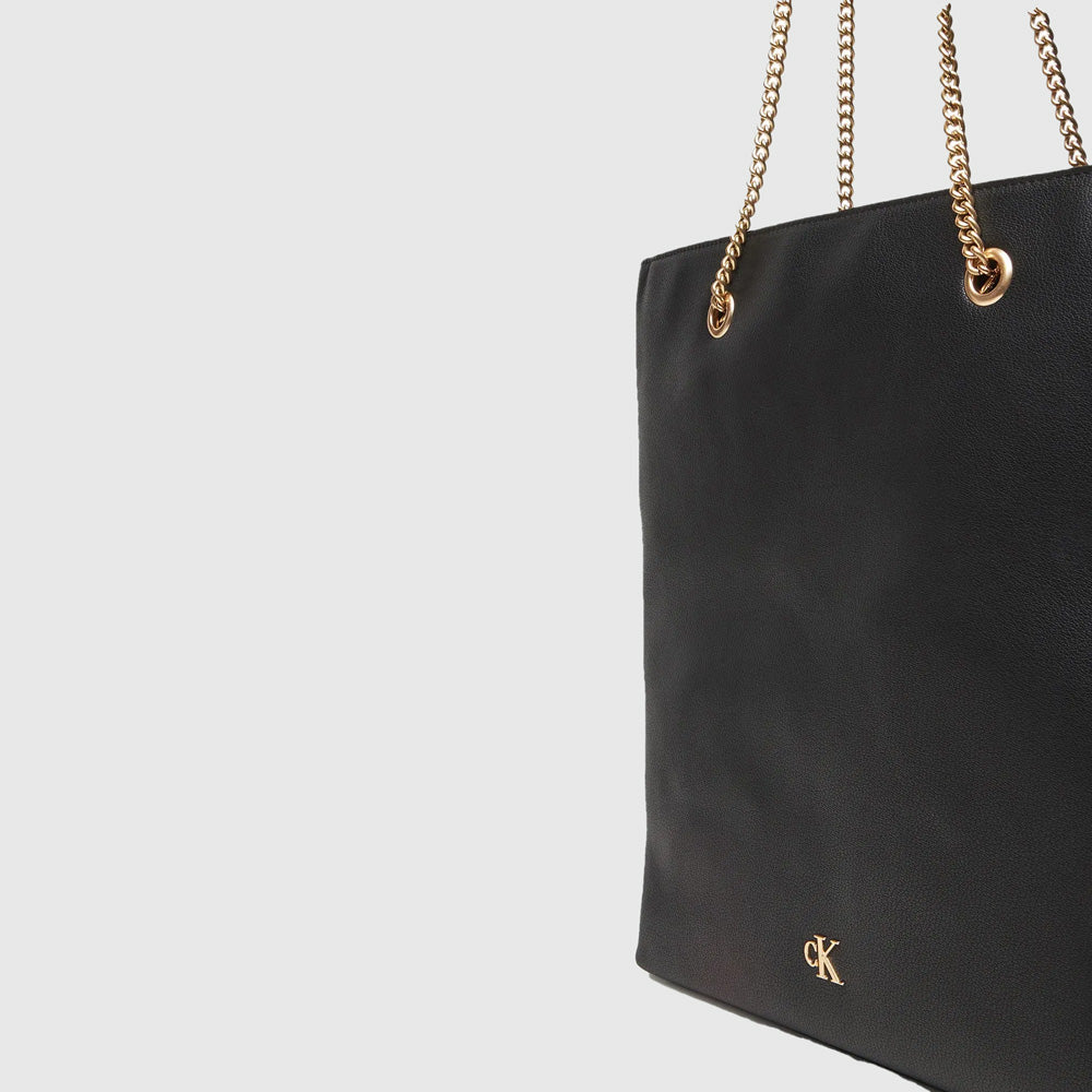 Minimal Chain Tote - Black