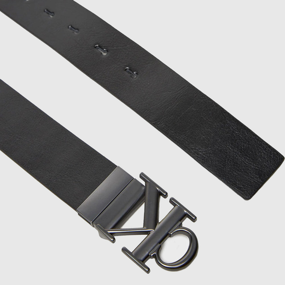 Double-Sided Logo Belt - Black
