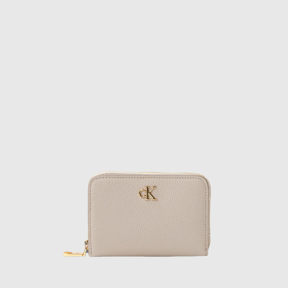 Calvin Klein Leather Wallet - Beige |ThirdBaseUrban