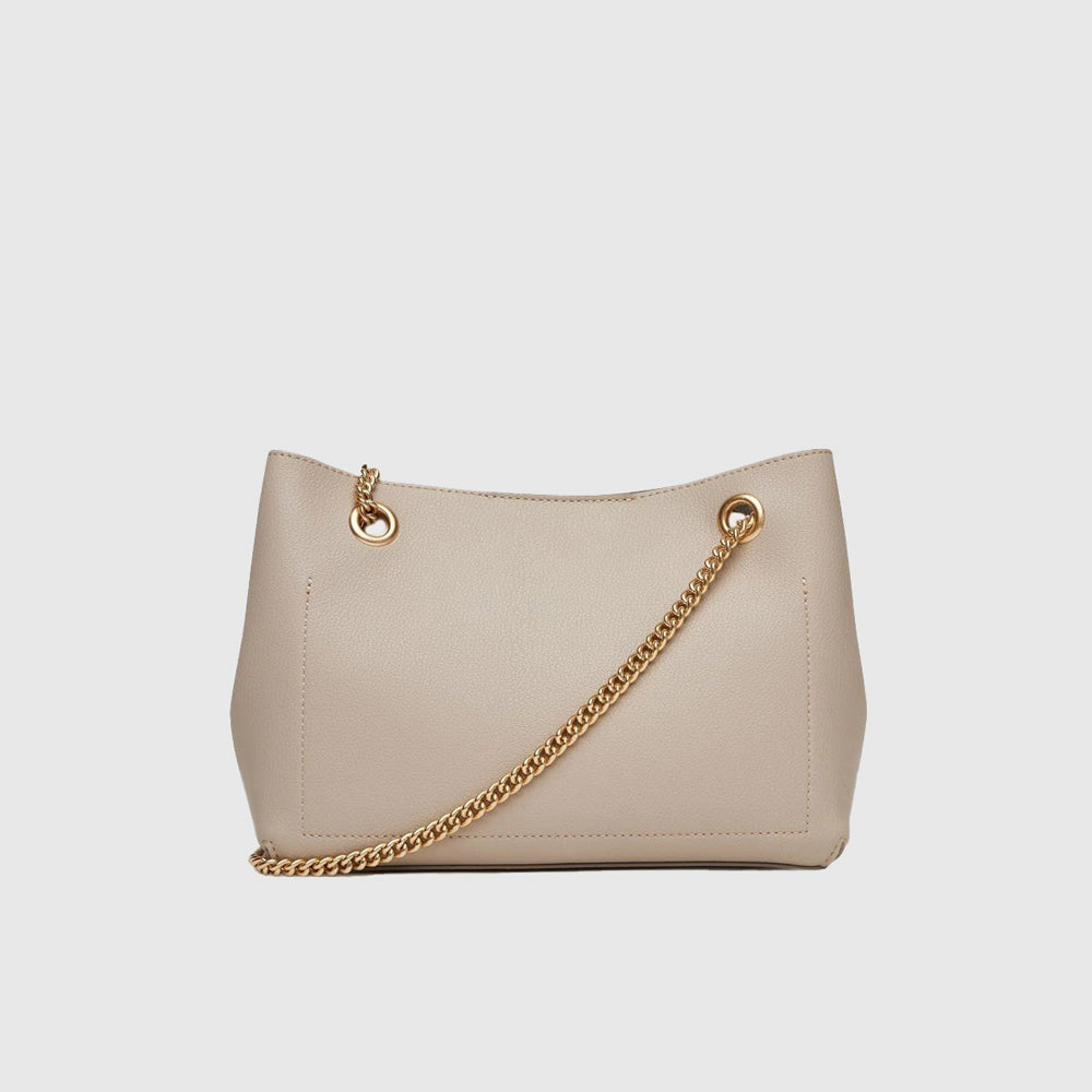 Minimal Shoulder Bag - Beige