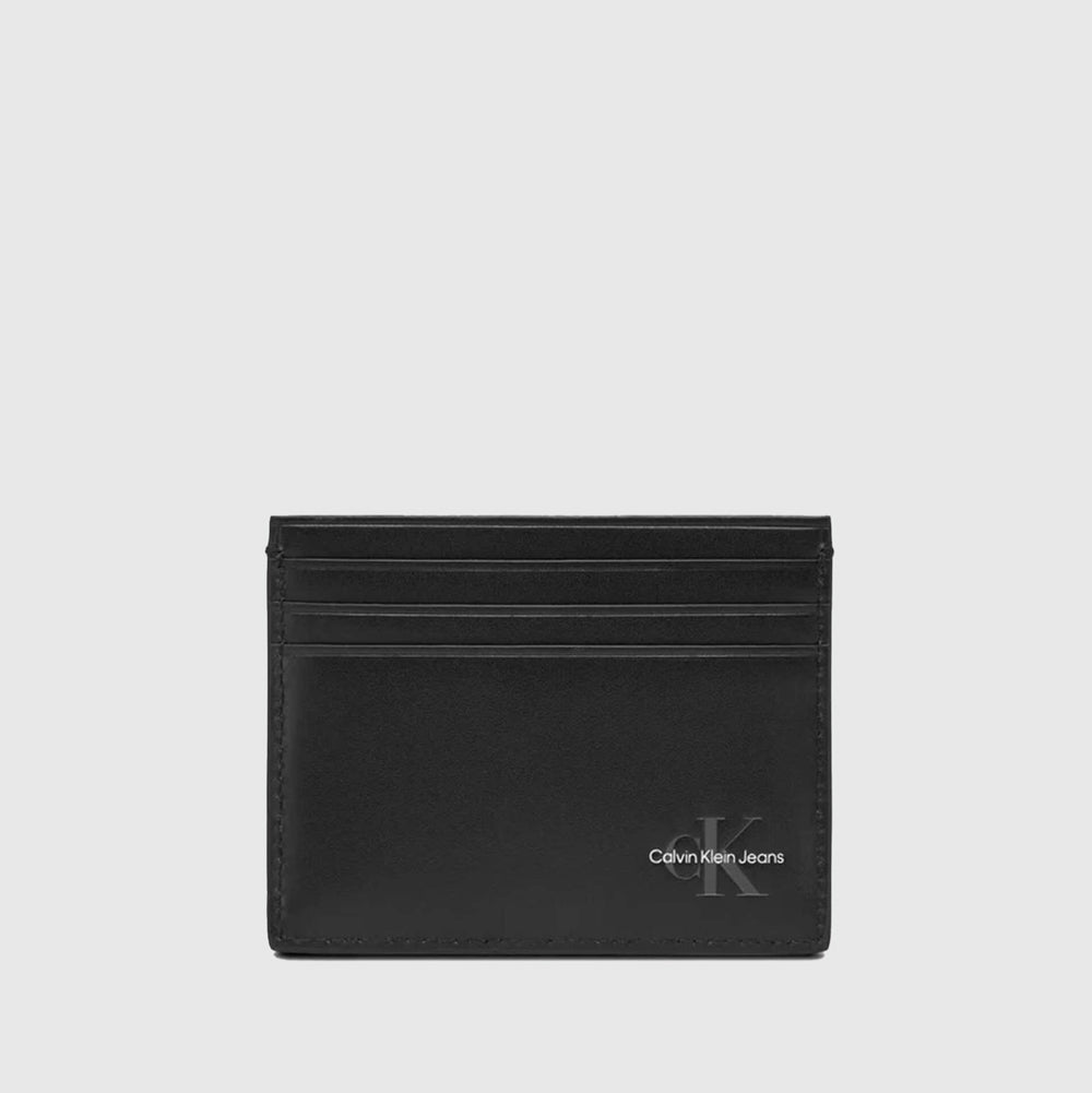 Calvin Klein Logo Card Case - Black |ThirdBaseUrban