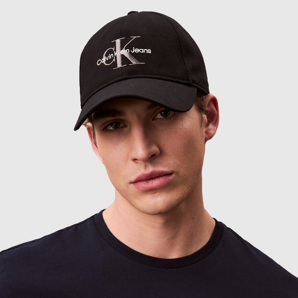 Calvin Klein Monologo Baseball Cap - Black |ThirdBaseUrban