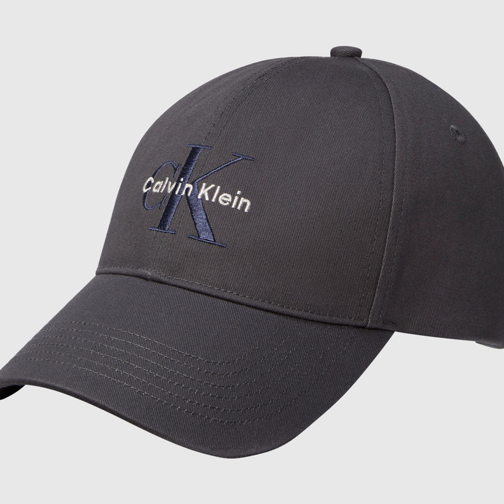 Calvin Klein Monologo Baseball Cap - Grey |ThirdBaseUrban