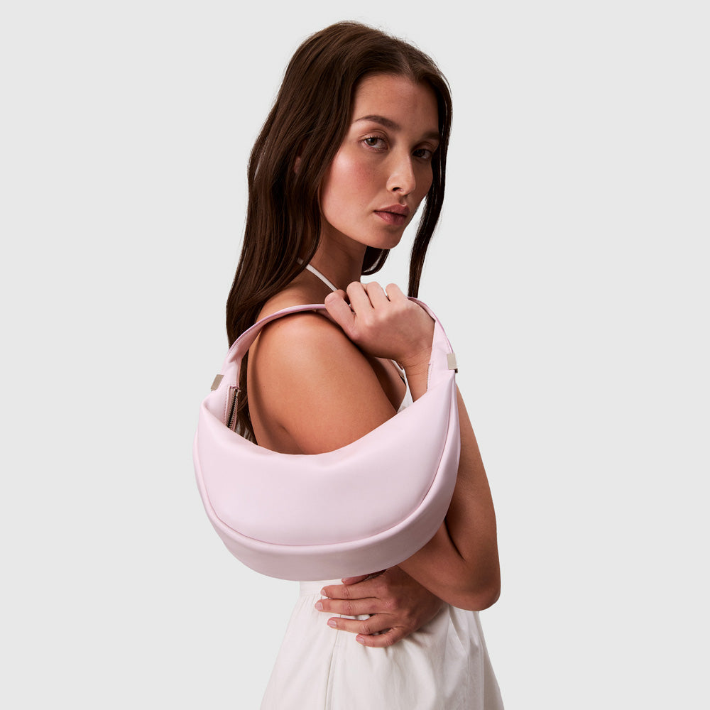Pinched Crescent Bag - Lilac