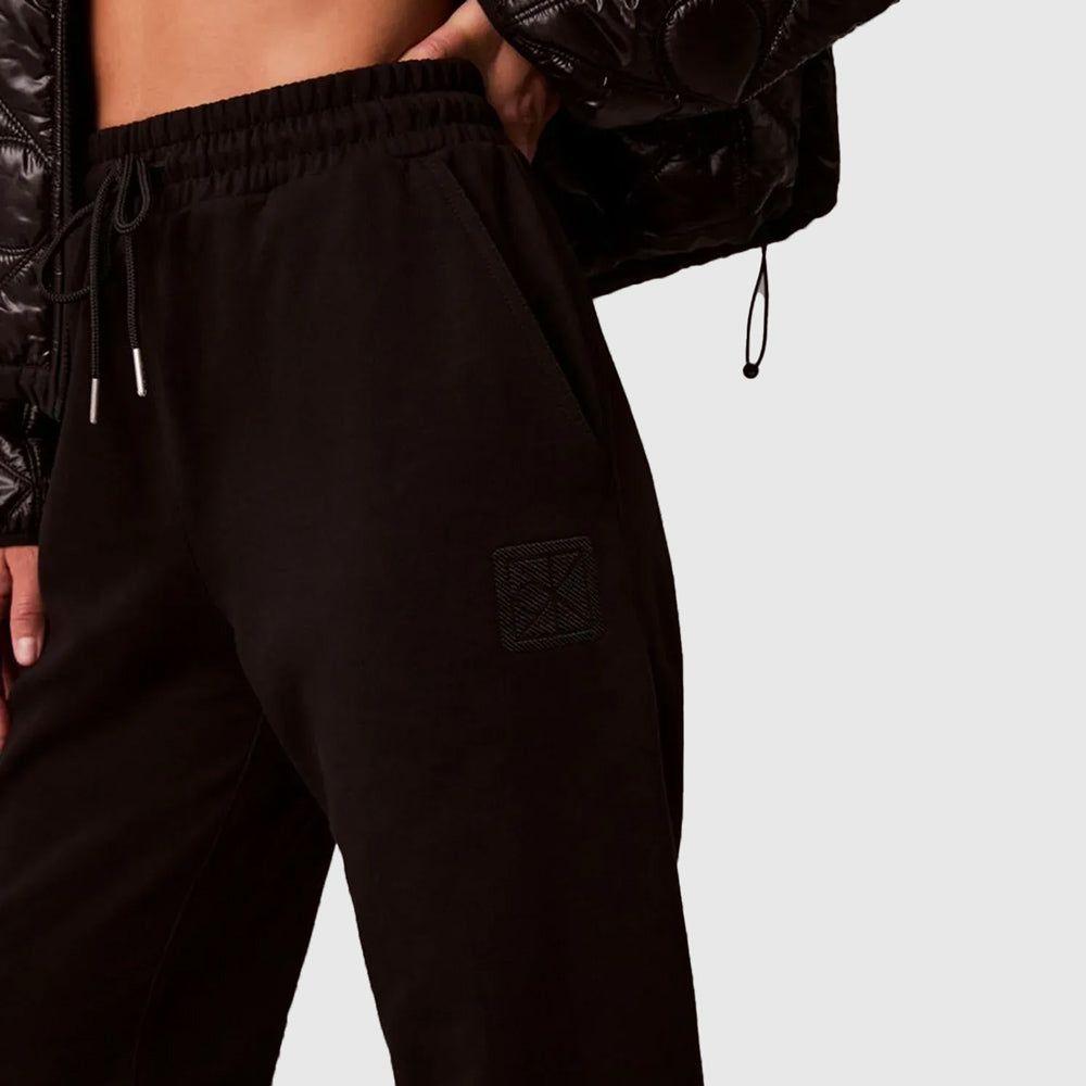 Premium Terry Emblem Jogger - Black
