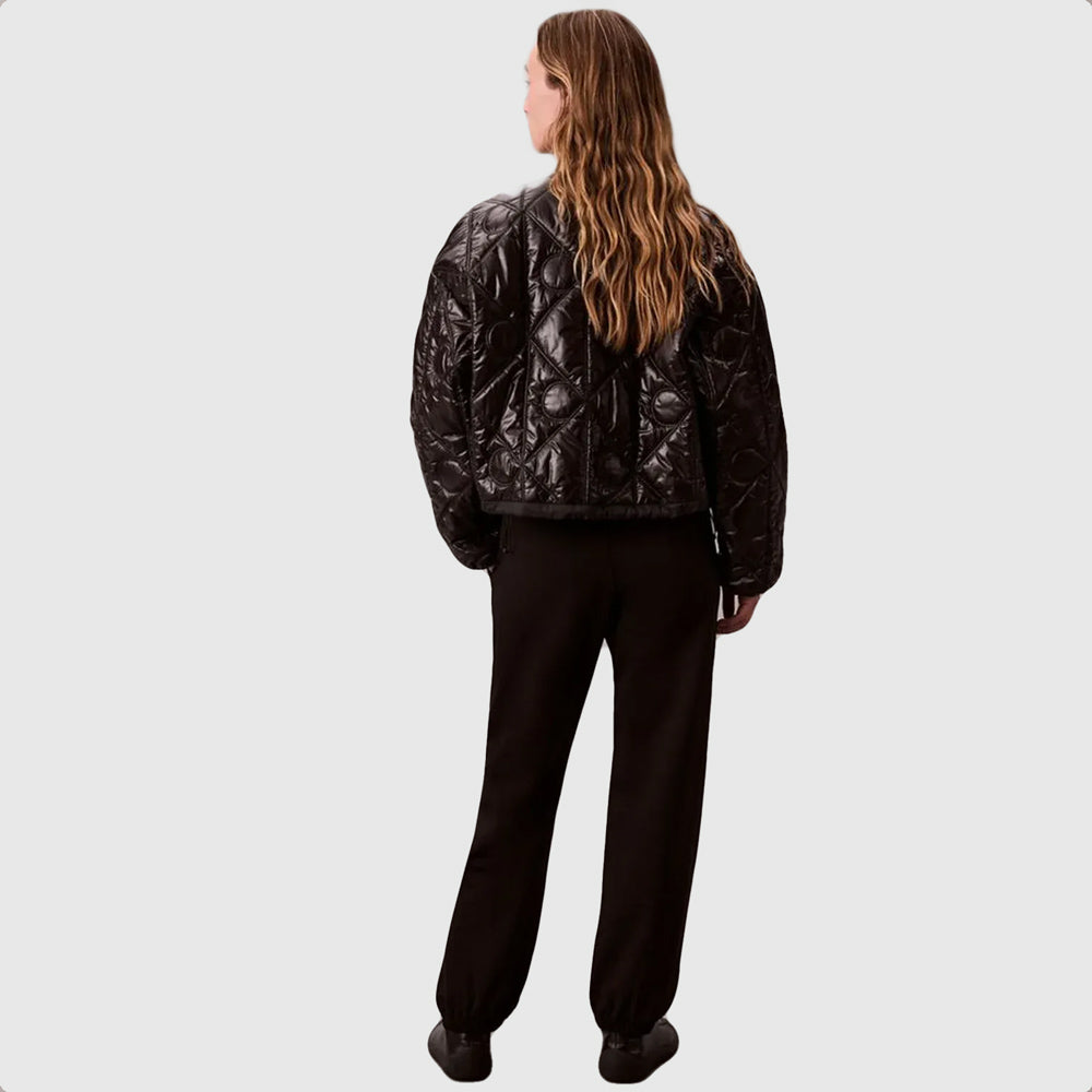 Premium Terry Emblem Jogger - Black
