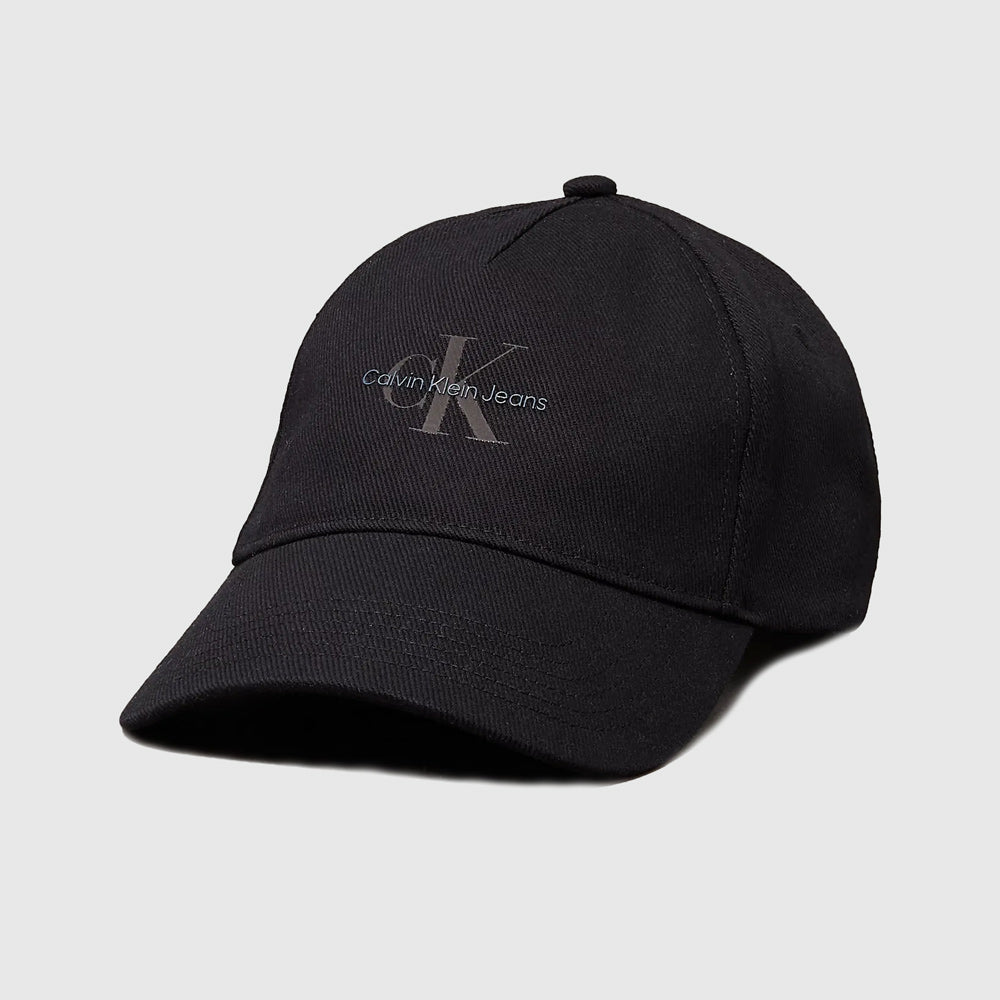 Printed Monologo Cap - Black