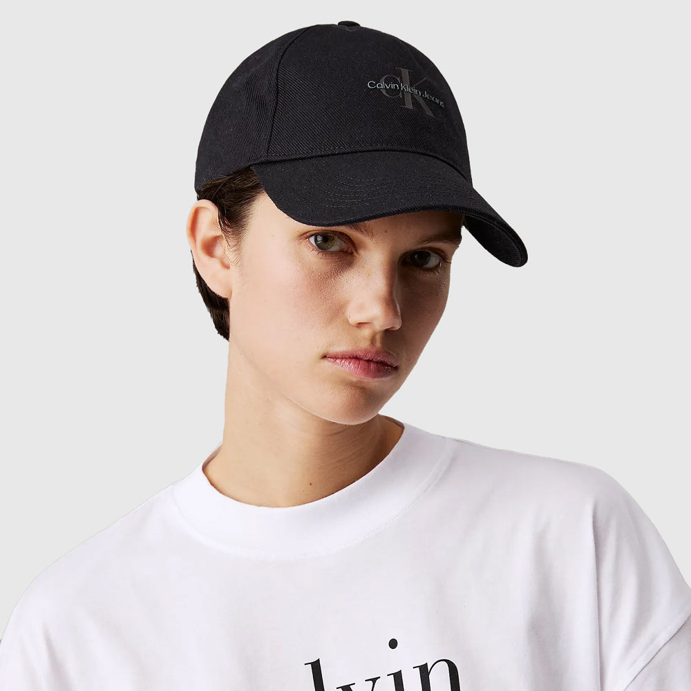 Calvin Klein Printed Monologo Cap - Black |ThirdBaseUrban