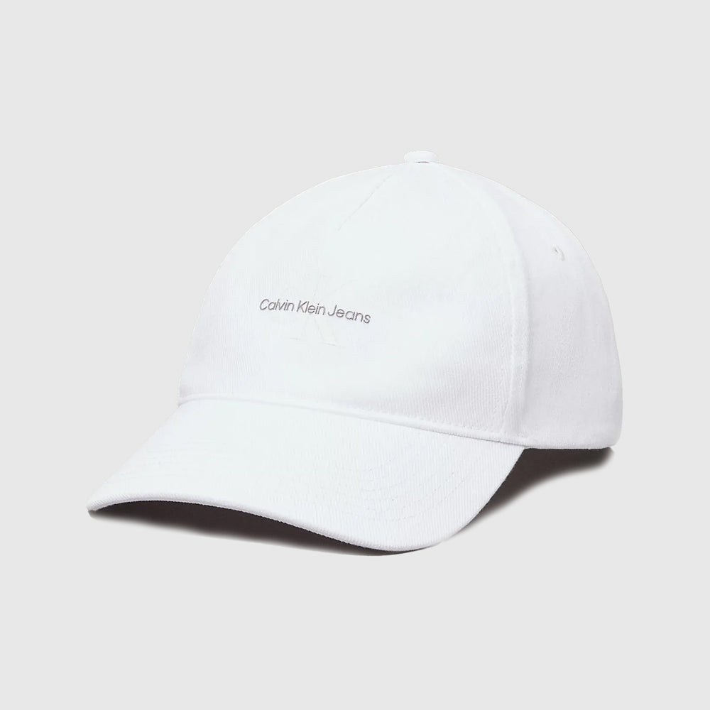 Printed Monologo Cap - White