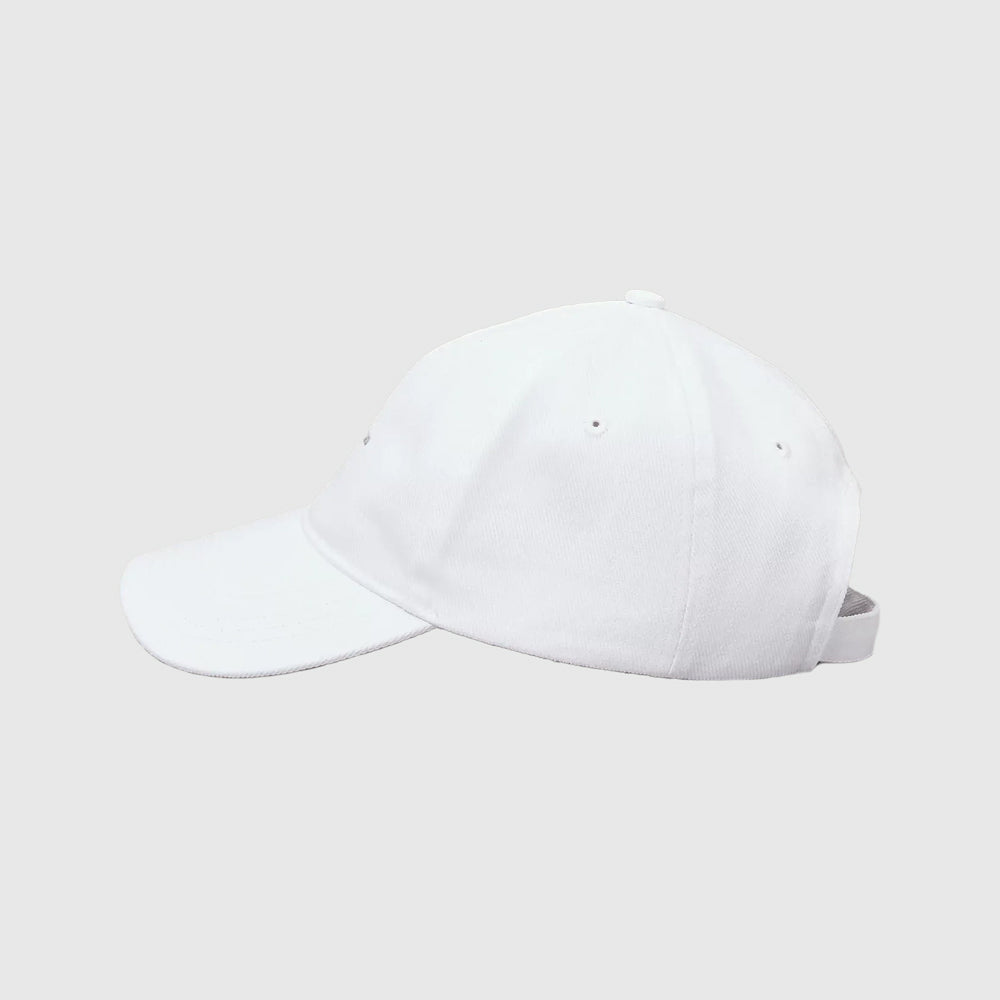 Printed Monologo Cap - White