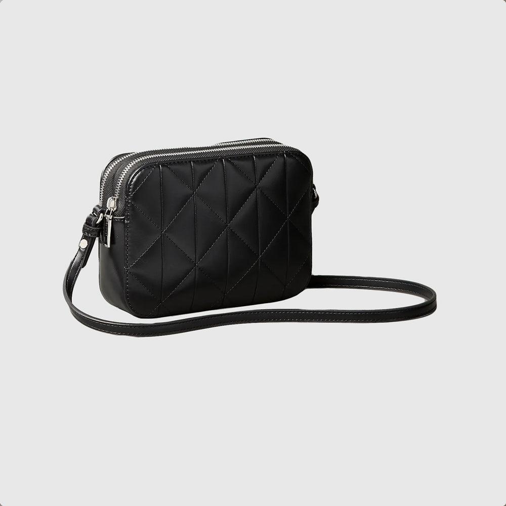 Quilted Camera Bag - Black