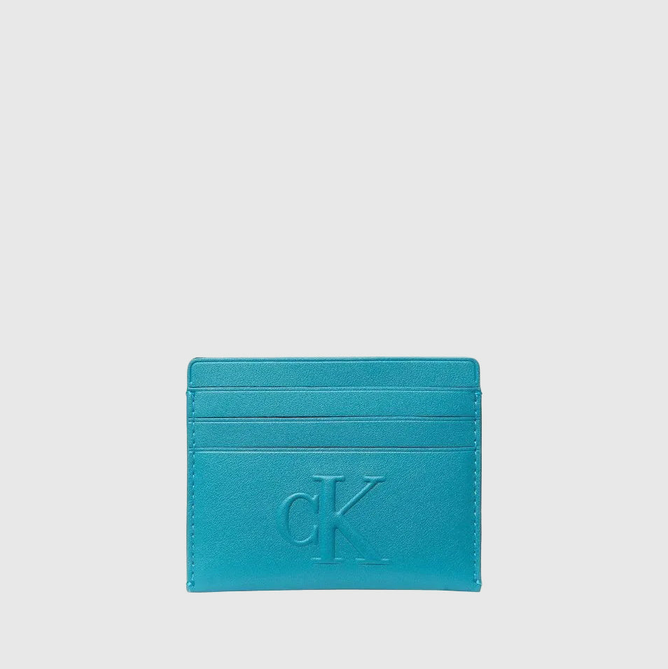 Calvin Klein Sculpted Cardcase - Teal |ThirdBaseUrban