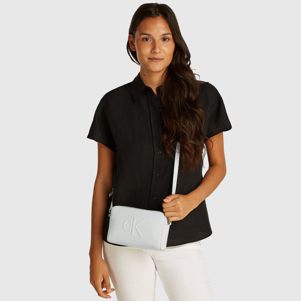 Sculpted Camera Bag - Light Blue