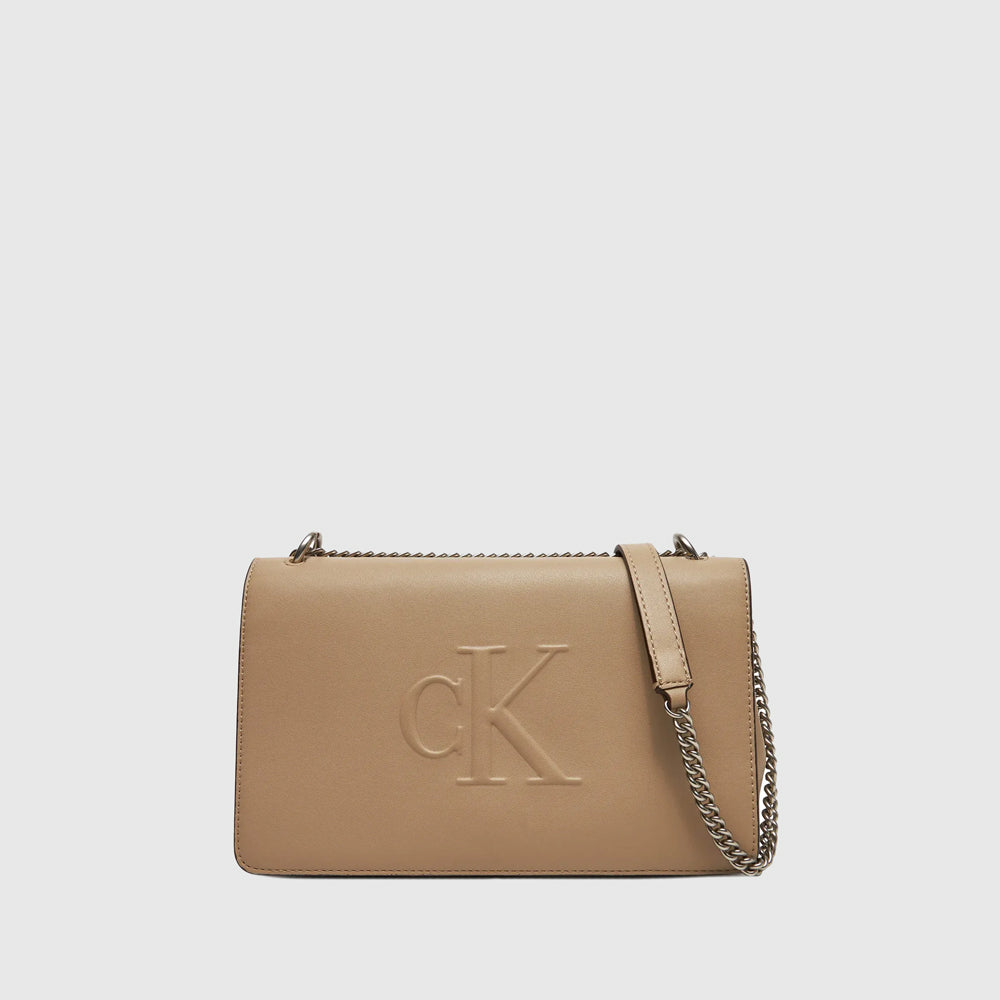 Calvin Klein Sculpted Shoulder Bag - Beige |ThirdBaseUrban