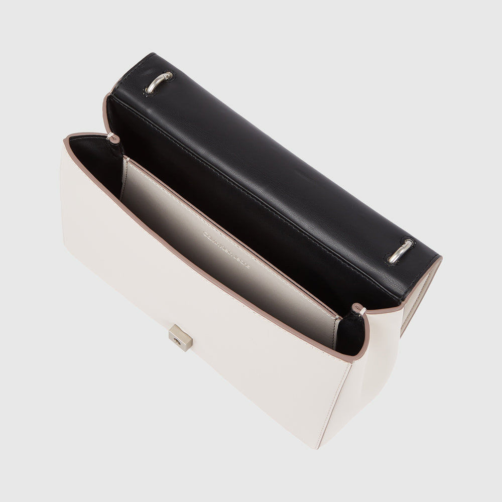 Flap Shoulder Bag - Offwhite
